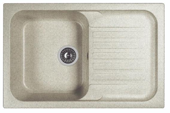 Мойка кухонная из литьевого мрамора Dr. Gans АДЕЛЬ 780 25.090.C0780.408 78*51 см. серый Мойка кухонная из литьевого мрамора Dr. Gans АДЕЛЬ 780 25.090.C0780.408 78*51 см. серый