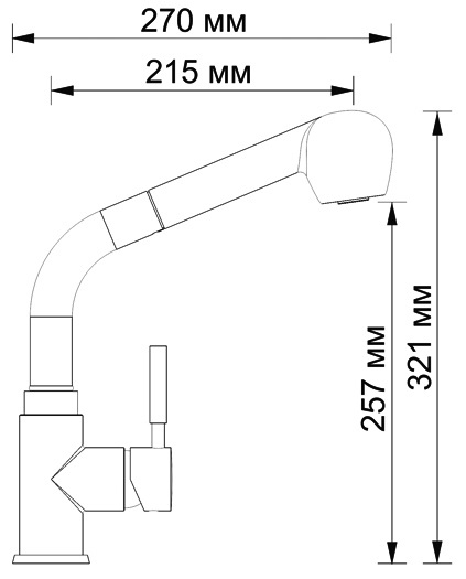 Смеситель WasserKRAFT WERN 4266 для кухонной мойки с вытяжной лейкой Смеситель WasserKRAFT WERN 4266 для кухонной мойки с вытяжной лейкой