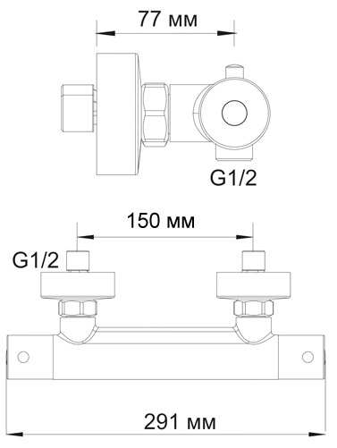 Смеситель WasserKRAFT BERKEL 4822 для душа  Смеситель WasserKRAFT BERKEL 4822 для душа