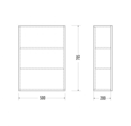 Зеркало Mirsant ФАРИДА  50 см. 