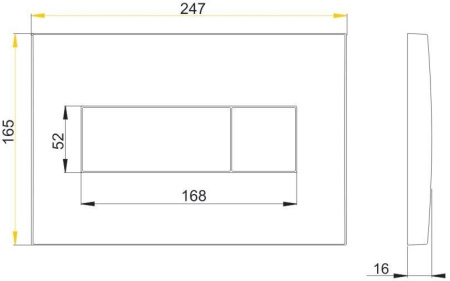 Клавиша для инсталляции Alcaplast  M371  