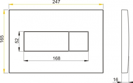 Клавиша для инсталляции Alcaplast  M378  