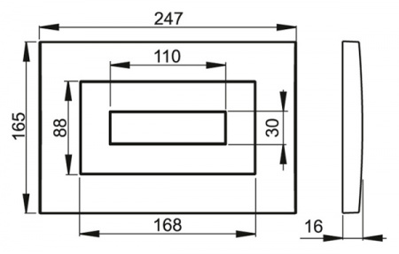 Клавиша для инсталляции Alcaplast  M472  