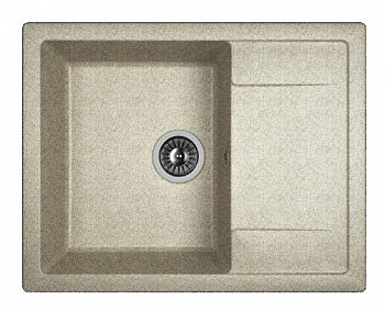 Мойка кухонная из литьевого мрамора Dr. Gans ТЕХНО 650 25.030.C0650.408 65*51 см. серый