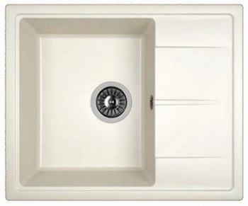 Мойка кухонная из литьевого мрамора Dr. Gans НИКА 580 25.070.B0580.401 58*47 см. белый