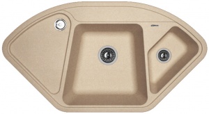 Мойка кухонная керамогранитная Florentina КАПРИ 20.185.J1060.107 100,6*57,5 см. песочный