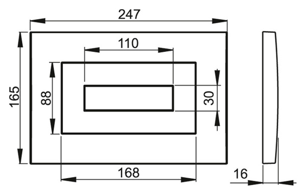 Клавиша для инсталляции Alcaplast  M478  