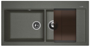 Мойка кухонная керамогранитная Florentina РОССАНА 20.335.E1000.102 100*51 см. черный