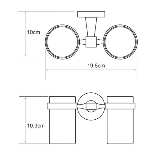 Стакан навесной WasserKRAFT ISEN K-4028D  