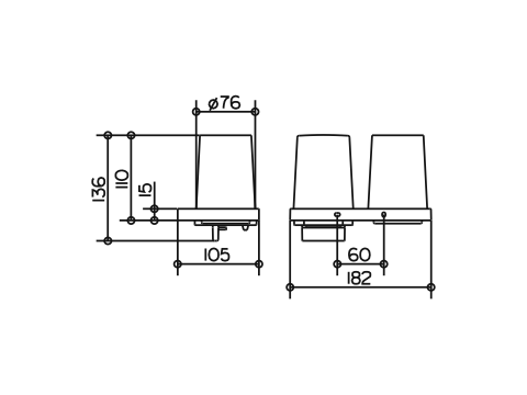 Стакан и дозатор жидкого мыла навесной Keuco EDITION 11 11153 019000   Стакан и дозатор жидкого мыла навесной Keuco EDITION 11 11153 019000