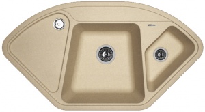 Мойка кухонная керамогранитная Florentina КАПРИ 20.185.J1060.104 100,6*57,5 см. бежевый