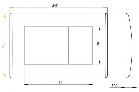Клавиша для инсталляции Alcaplast  M279  