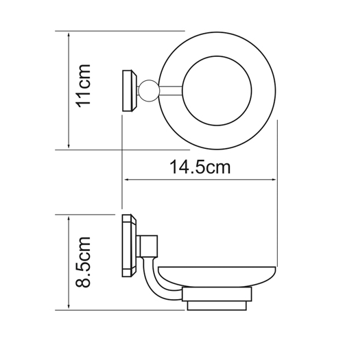 Мыльница навесная WasserKRAFT ODER K-3029  