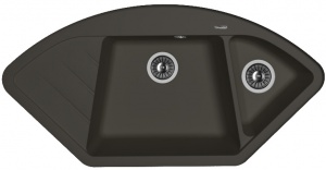 Мойка кухонная керамогранитная Florentina ВЕСТА 20.285.E1005.302 100,6*51 см. антрацит