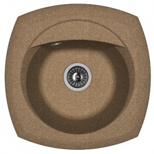 Мойка кухонная керамогранитная Florentina КОРСИКА 20.105.B0510.105 51*51 см. коричневый