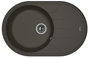 Мойка кухонная керамогранитная Florentina ЛОТОС 780 20.295.С0780.302 78*51 см. антрацит