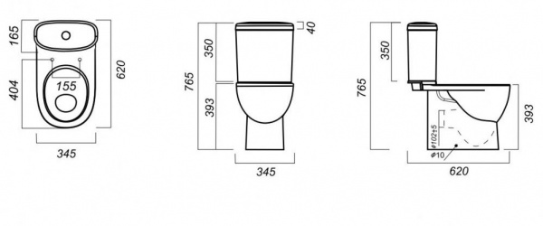 Унитаз-компакт Sanita luxe ART ARTSLCC01020622   Унитаз-компакт Sanita luxe ART ARTSLCC01020622