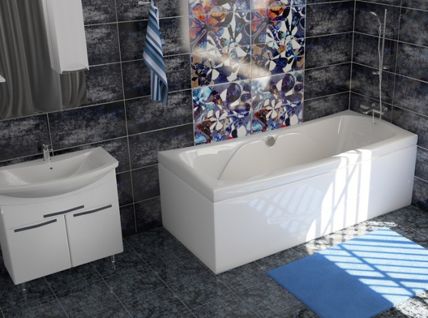 Ванна акриловая Mirsant СОЧИ  180x80 см. 