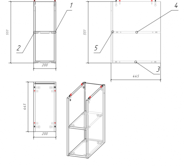 Cersanit MODUO SB-MD-MOD20-SZ    Cersanit MODUO SB-MD-MOD20-SZ