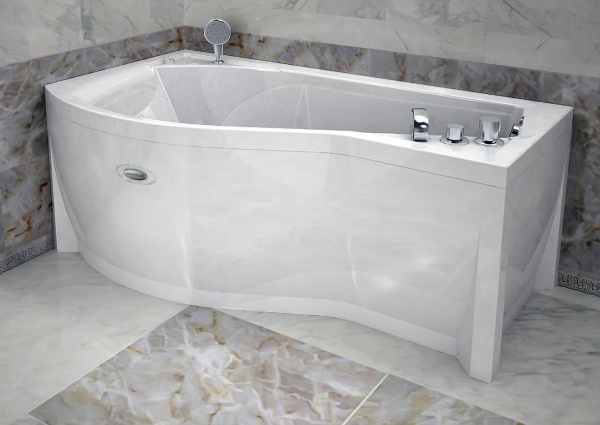 Ванна акриловая Vannesa МИРАНДА  168x95 см. левая 