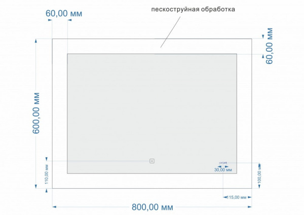 Зеркало Cersanit LED KN-LU-LED030*80-d-Os   Зеркало Cersanit LED KN-LU-LED030*80-d-Os